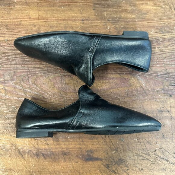 Aquatalia Revy Black Leather Weatherproof Loafer 7.5 - Picture 9 of 12